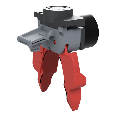 Render of the YUBI gripper adapted to the YAM arm